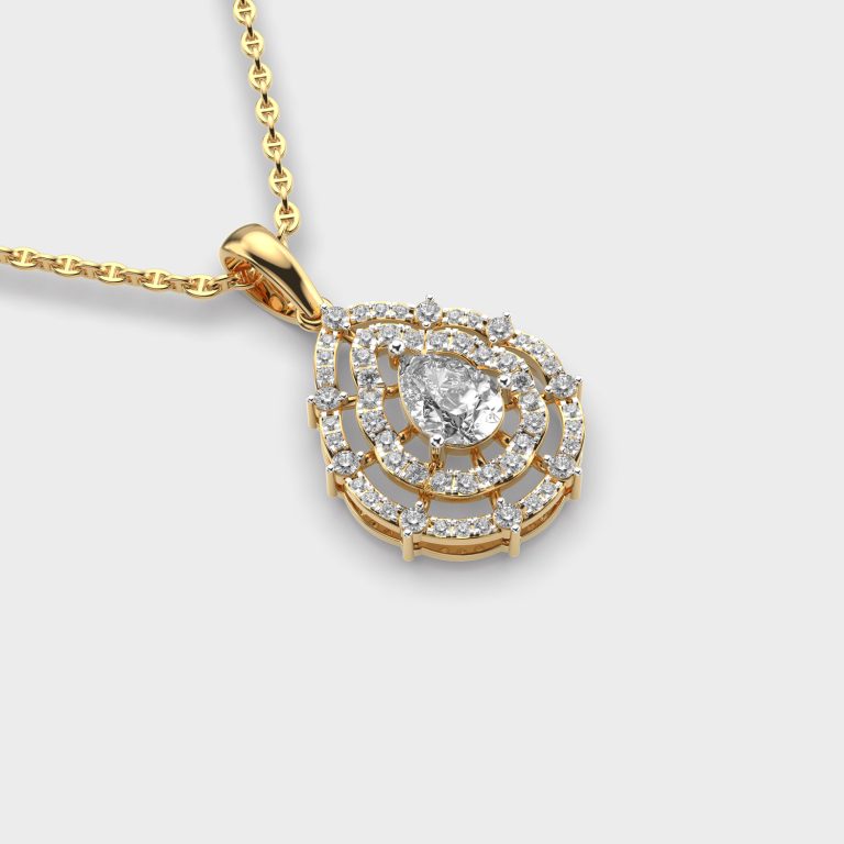 Enchanting Drops Diamond Pendant