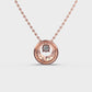 Gleamy Orbit Diamond Pendant