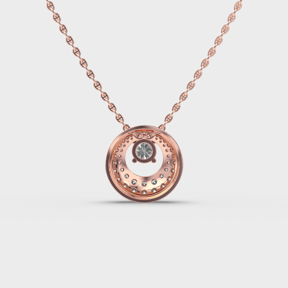 Gleamy Orbit Diamond Pendant