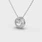 Gleamy Orbit Diamond Pendant