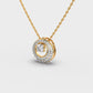 Gleamy Orbit Diamond Pendant