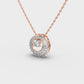 Gleamy Orbit Diamond Pendant