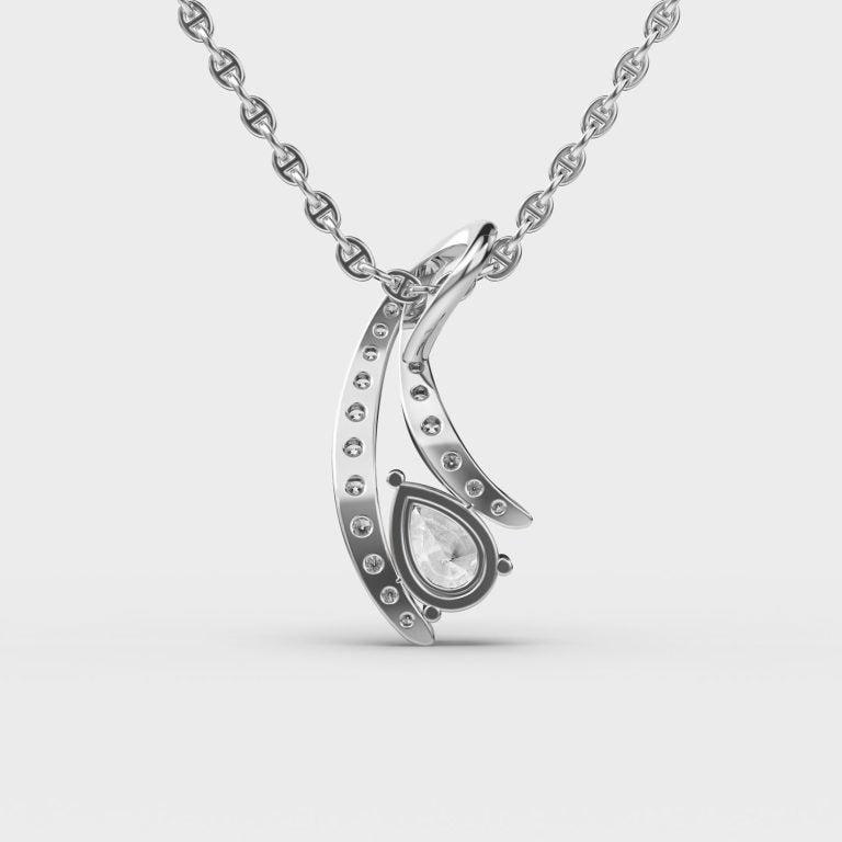 Mysterious Curve Diamond Pendant