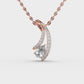 Mysterious Curve Diamond Pendant