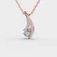 Mysterious Curve Diamond Pendant