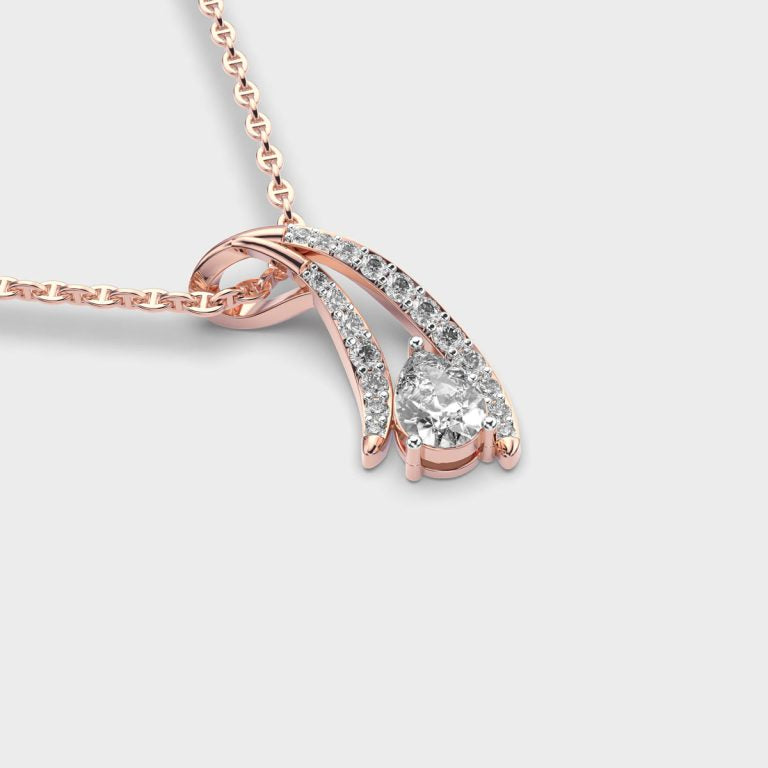 Mysterious Curve Diamond Pendant