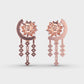 Moon and Star Diamond Drop Earrings