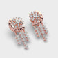 Moon and Star Diamond Drop Earrings