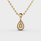 Teardrop Diamond Pendant