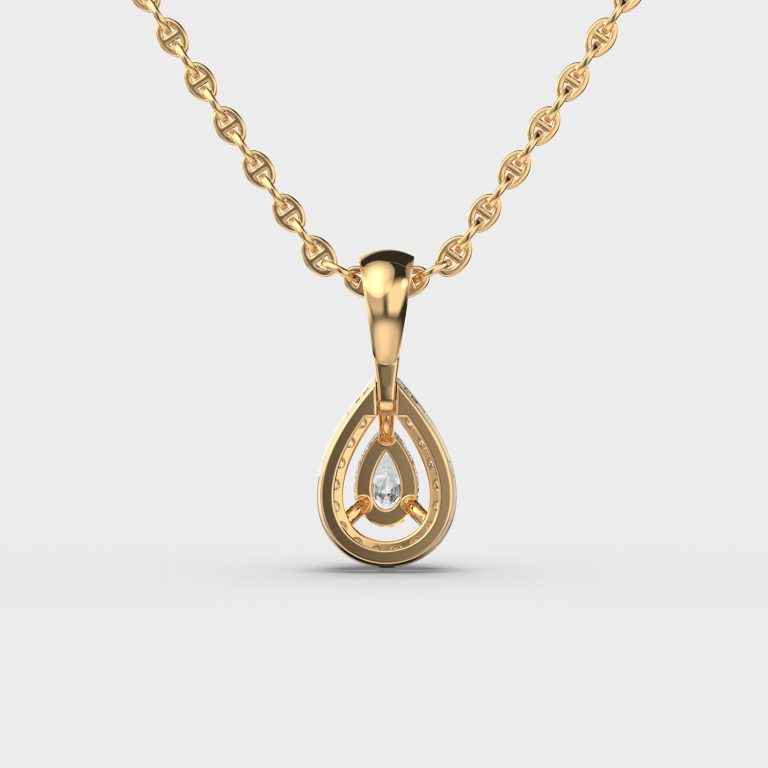 Teardrop Diamond Pendant