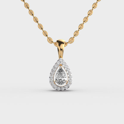 Teardrop Diamond Pendant