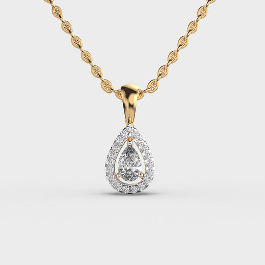 Teardrop Diamond Pendant