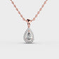 Teardrop Diamond Pendant