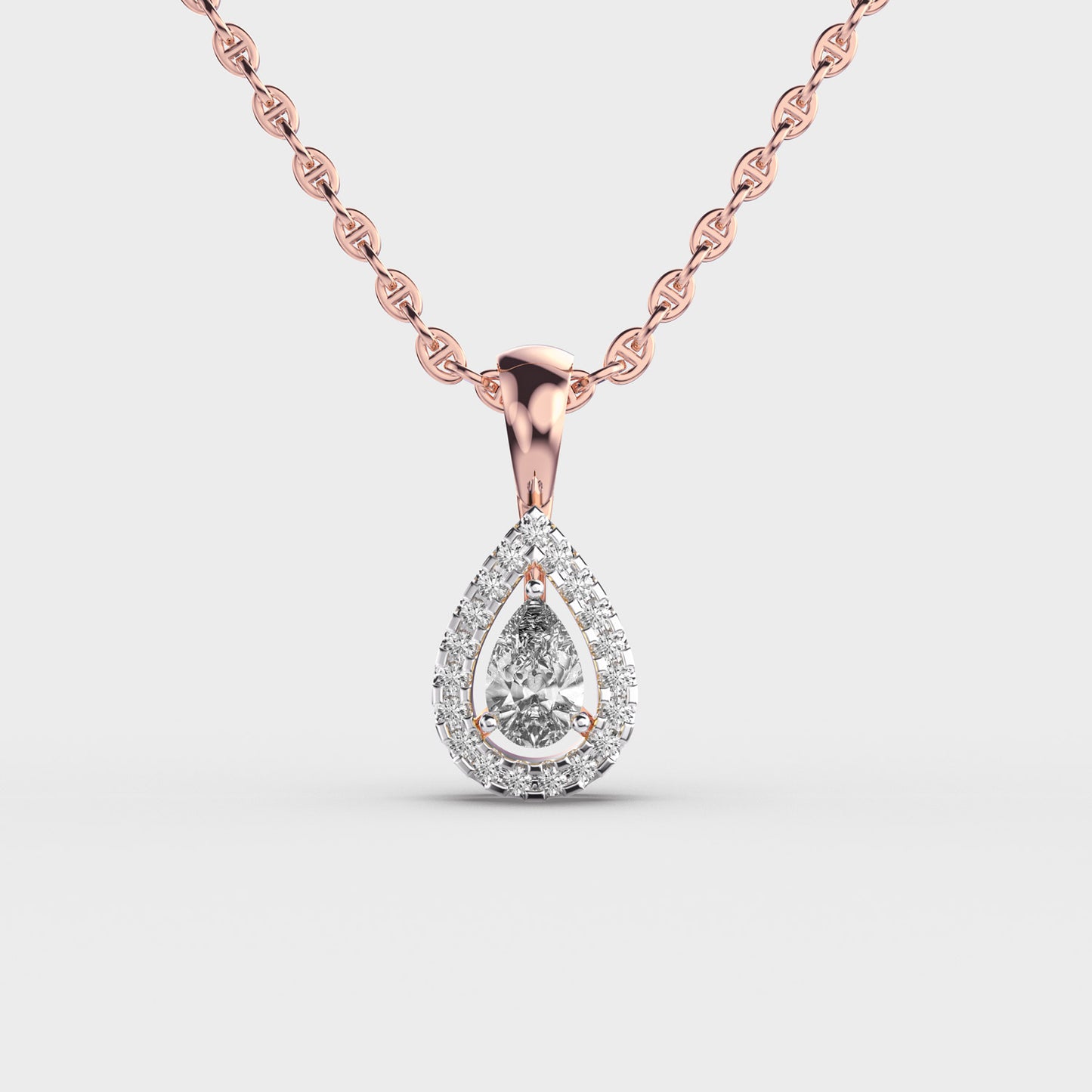 Teardrop Diamond Pendant