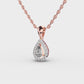 Teardrop Diamond Pendant