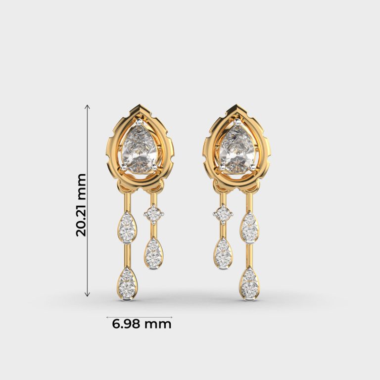 Raindrop Diamond Earrings