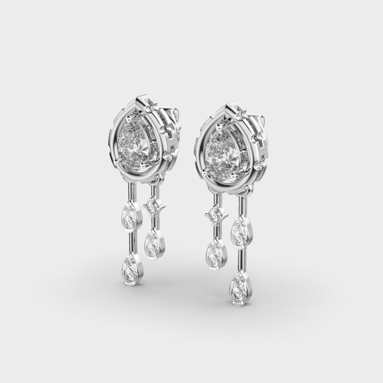 Raindrop Diamond Earrings