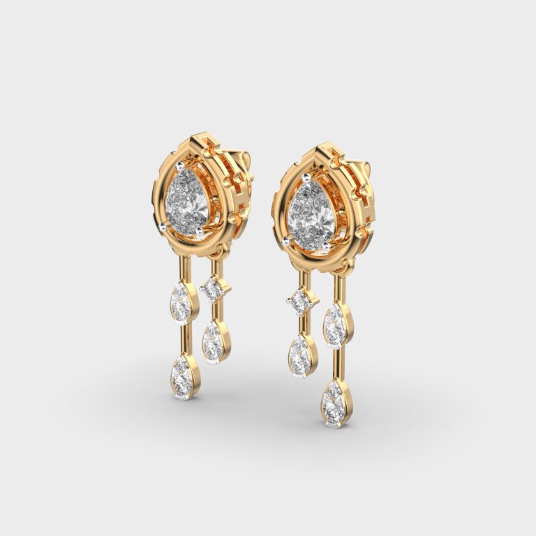 Raindrop Diamond Earrings