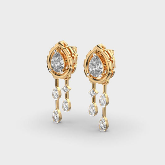 Raindrop Diamond Earrings