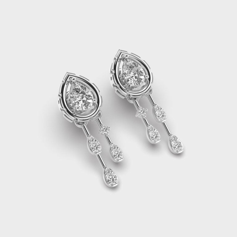 Raindrop Diamond Earrings