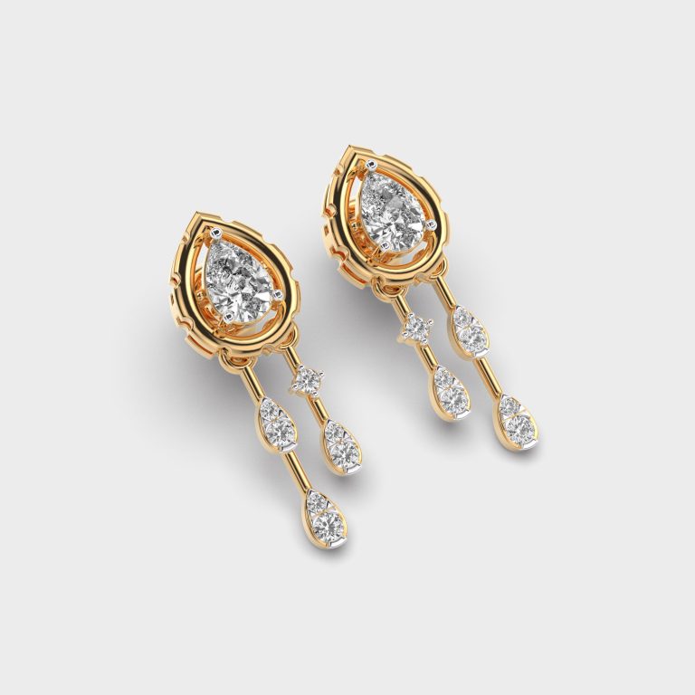 Raindrop Diamond Earrings