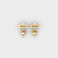 Rectangular Diamond Ear Studs