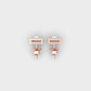 Rectangular Diamond Ear Studs