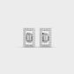 Rectangular Diamond Ear Studs