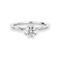 Caroline 65 Pointer Round Lab Diamond Ring