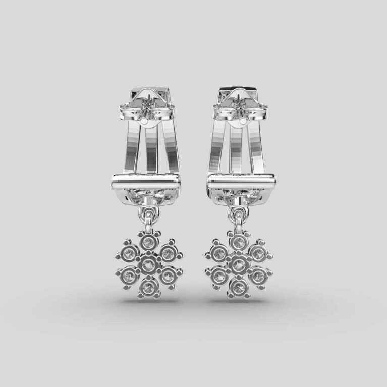 Dangling Flower Earrings