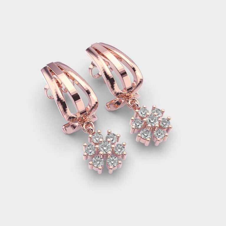 Dangling Flower Earrings