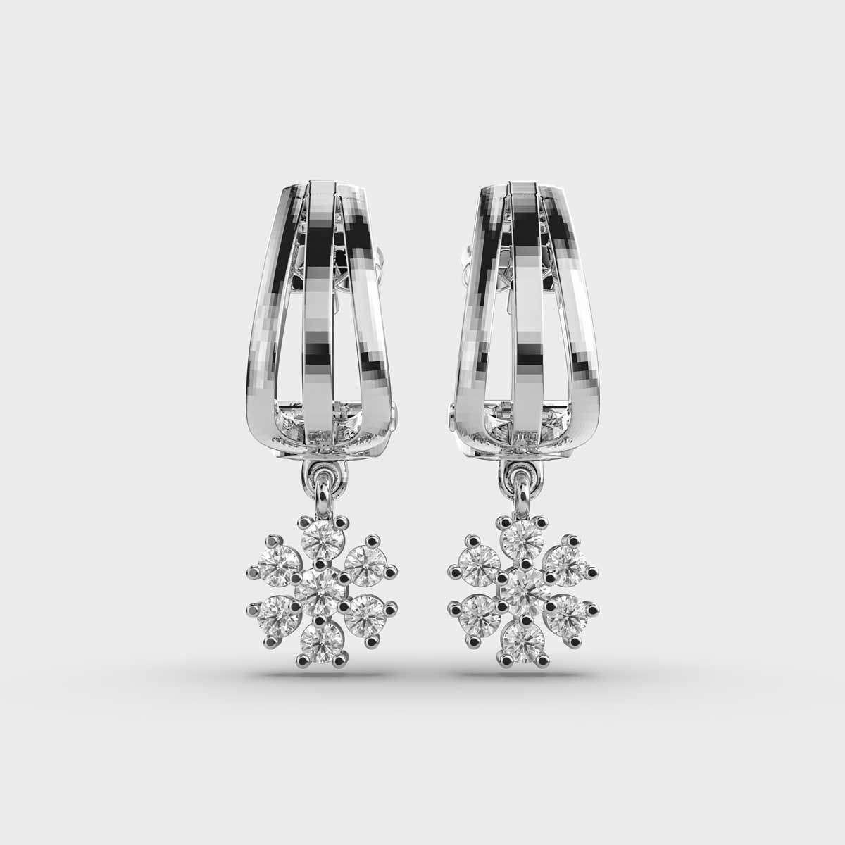 Dangling Flower Earrings
