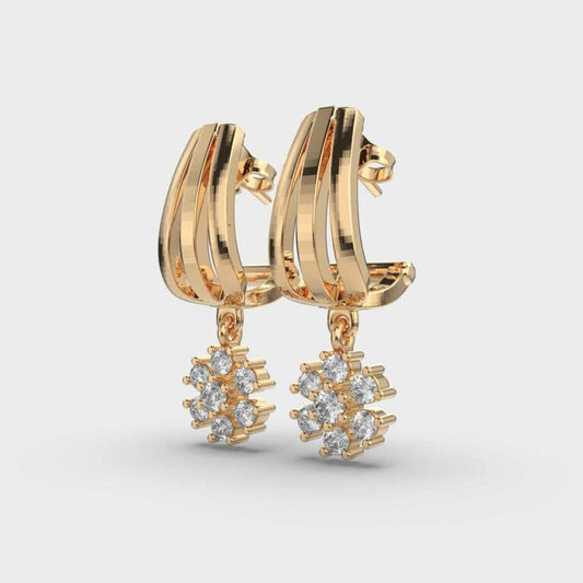 Dangling Flower Earrings