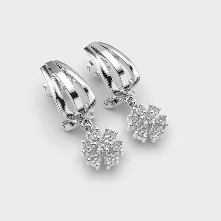 Dangling Flower Earrings