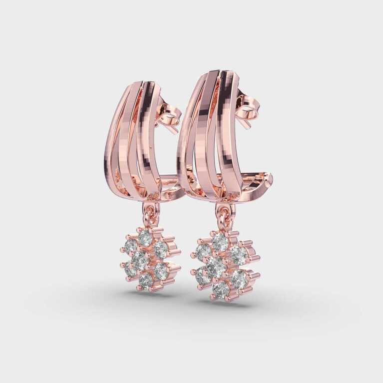 Dangling Flower Earrings