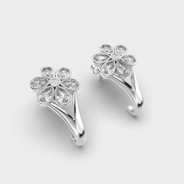 Very Merry Diamond Hoops