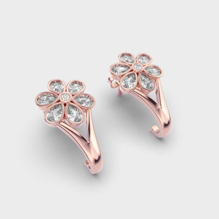 Very Merry Diamond Hoops
