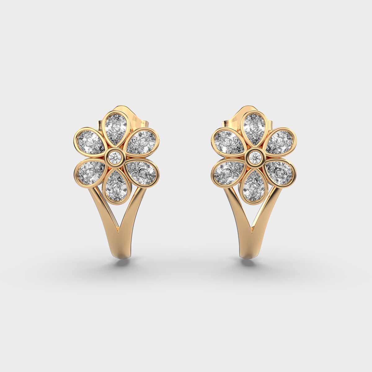 Very Merry Diamond Hoops