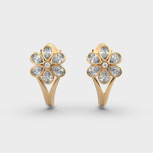 Very Merry Diamond Hoops