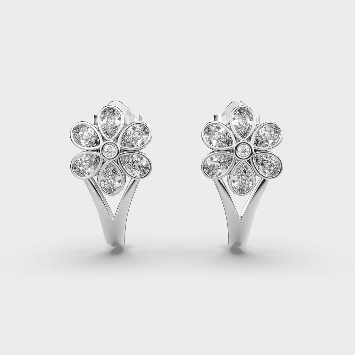 Very Merry Diamond Hoops
