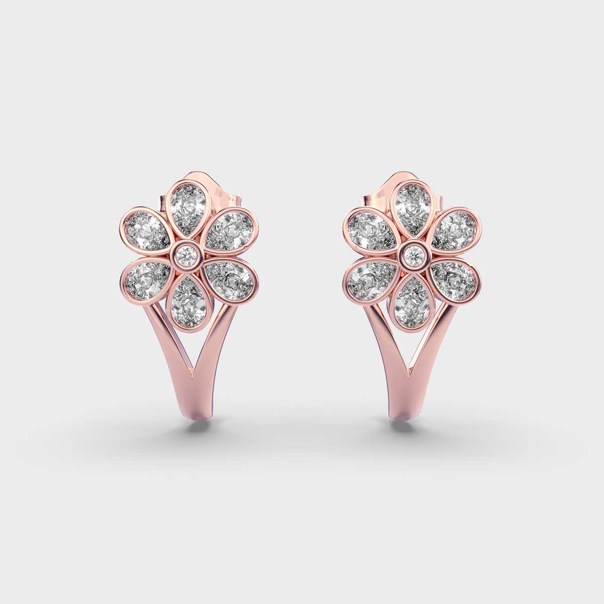 Very Merry Diamond Hoops