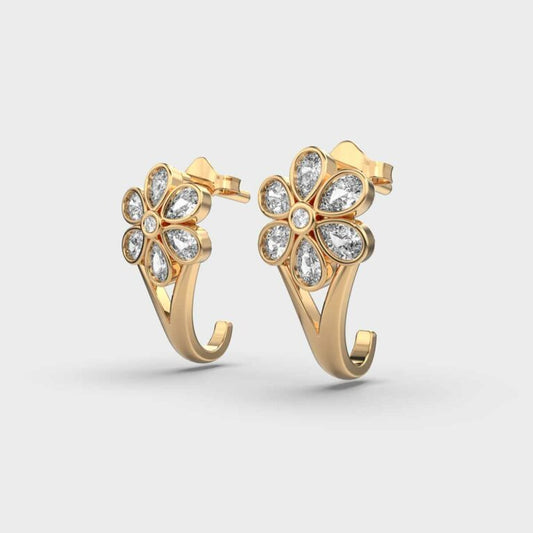 Very Merry Diamond Hoops