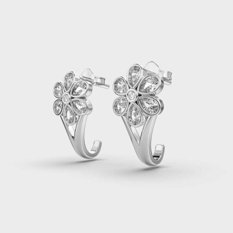 Very Merry Diamond Hoops