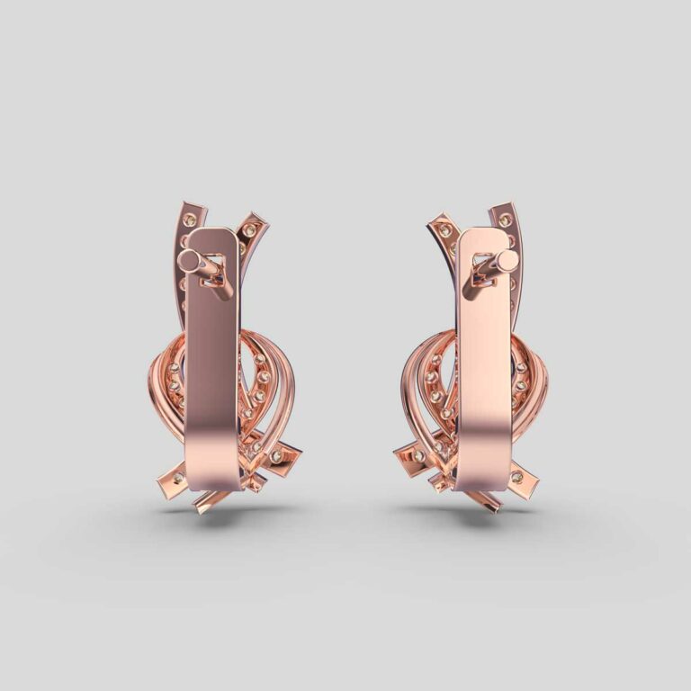 Twinkling Twirls Diamond Earrings