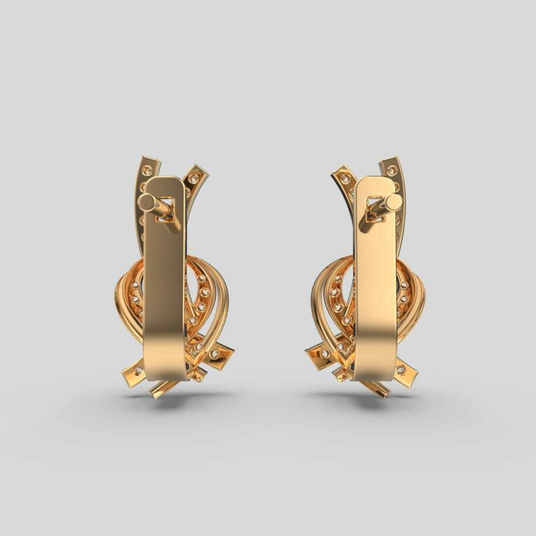 Twinkling Twirls Diamond Earrings