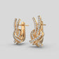 Twinkling Twirls Diamond Earrings