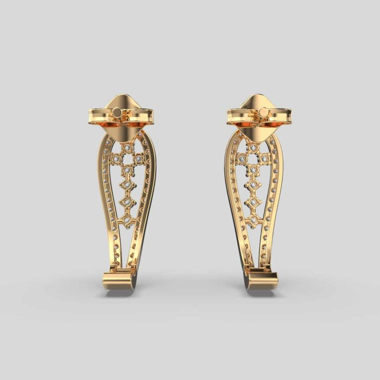 Delicate and Charming Diamond Earrings