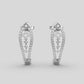 Delicate and Charming Diamond Earrings