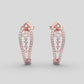 Delicate and Charming Diamond Earrings