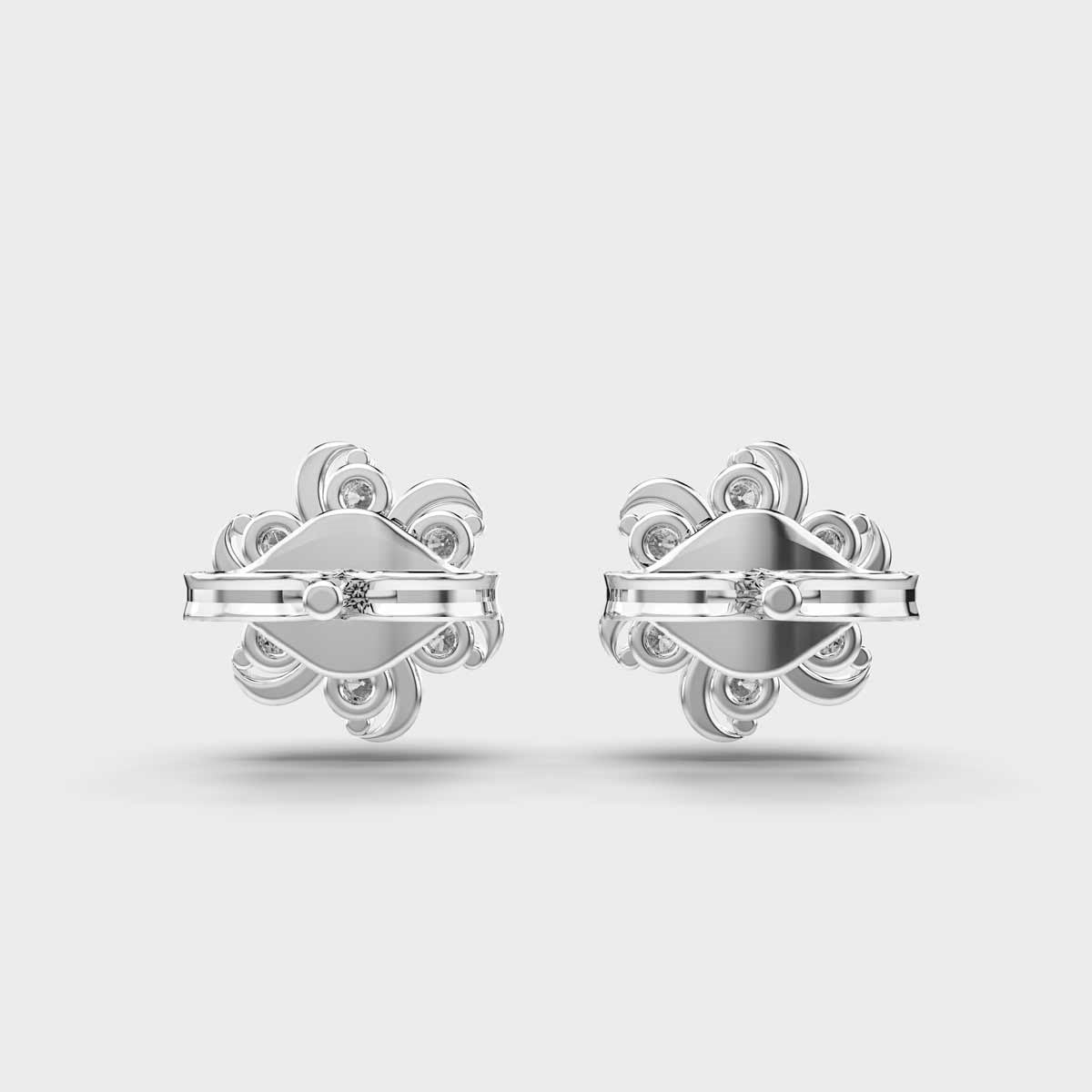 Periwinkle Diamond Studs